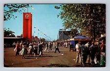Pomona CA-California, Crowd At Los Angeles County Fair, Vintage Postcard picture
