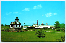 Postcard Shelburne Vermont Museum & Lighthouse with SS Ticonderoga Steamship A14 picture