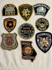 Various Police Shoulder Patches Atlanta, Metro Nashville, Georgia State Patrol picture