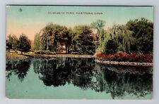 Hartford CT-Connecticut, Elizabeth Park, Antique, Vintage c1913 Postcard picture