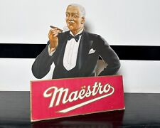 Rare 1920s Maestro Cigar Advertising Board Sign picture