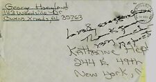 RARE “Bringing Up Baby” Katharine Hepburn Hand Written Envelope COA picture