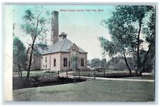 1908 Water Power House Exterior View Paw Paw Michigan MI Posted Vintage Postcard picture