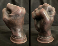 Fist of power statue - Real wood, handmade, life size, ebony/mahogany, heavy picture