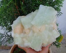 Light Green Apophyllite Crystals w/ Stilbite On Matrix Mineral Specimen picture