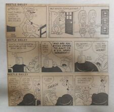 (310) Beetle Bailey by Mort Walker Dailies from 1-12,1980 Size: 2.5 x 7 inches  picture