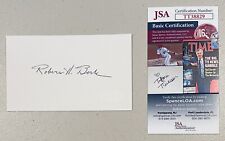 Robert Bork Signed Autographed 3x5 Card JSA Certified Supreme Court Nominee picture