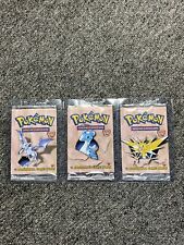 Pokémon 3X Fossil 1st Edition Booster Packs Art Set MINT Opened/Empty picture