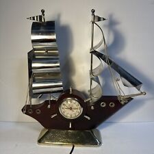 Gibraltar Precision Electric Clock Sailboat Metal Sails No 15 Stand picture