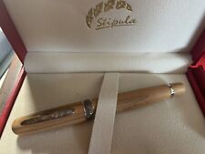 Stipula Olive Wood Fountain Pen — Cartridge Converter — Medium Nib L.E. 10/18 picture