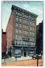 1911 New Howard Hotel Building Street View Baltimore Maryland MD Posted Postcard picture