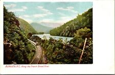FRENCH BROAD RIVER AT RIVERSIDE PARK Asheville NC postcard  picture