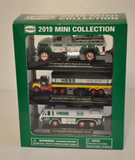 New NIB Hess 2019 Mini Collection 3 Trucks Emergency, Semi Truck w/Race Car READ picture