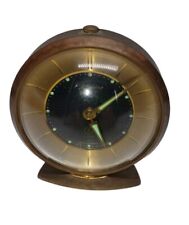 Vintage West Germany Blessing 8 day Brass Alarm Clock 7 Rubies picture