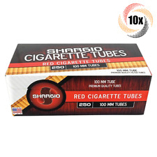 10x Boxes Shargio Red Full Flavor 100MM 100's ( 2,500 Tubes ) Cigarette Tube RYO picture