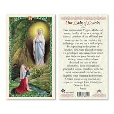 Our Lady of Lourdes Laminated prayer card picture