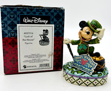 Jim Shore Disney Traditions Luck Of The Mouse 4037516 Irish Mickey Mouse Rare picture