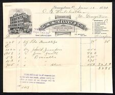 G.M. McKelvey & Co. Broadway NYC 1891 Billhead Whiteleather* N. Georgetown Ohio picture