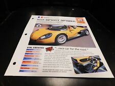 1995+ Renault Sport Spider Spec Sheet Brochure Photo Poster picture
