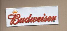 NEW 1 5/8 X 4 1/2 INCH BUDWEISER IRON ON PATCH  picture