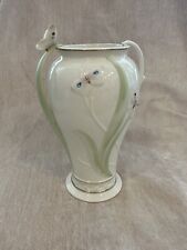 Lenox Jeweled Butterfly Vase Hand-Crafted Gold Trim & Crystals Bone China picture