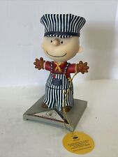 Retired Railroad Charlie Brown Peanuts Westland 8440 Train Conductor Engineer picture