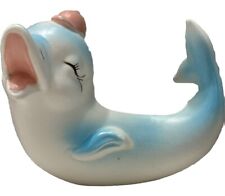 Vtg MCM Inarco Japan Anthropomorphic Blue Dolphin Planter E-2798 Orig picture