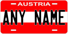 Austria Flag Any Name Personalized Novelty Car License Plate picture