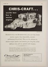 1956 Print Ad Chris-Craft 200-HP Marine Engines Made in Algonac,Michigan picture