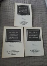 Journal of Clinical & Experimental Hypnosis 1956 lot of 3 picture