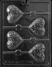 NEW HEART SWIRL LOLLY POP MOLD valentines hearts  picture