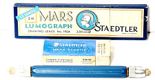 Vintage Vemco Tec Drafting Eraser Blue / Staedtler Mars Lumograph Drawing Leads picture