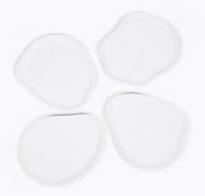 AIDA Organic Design by JOHNNY JENSEN Denmark SET OF 4 Biomorphic Plates White picture