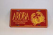 Aruba Decorative Front License Plate Where Having Crabs is a Good Thing  ~ picture