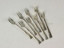 *Revelation Silver Plate 8-Piece Cocktail Seafood Forks Silverware  picture