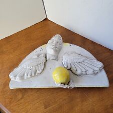 Italian style Clay Glazed Finish Cherub Wall  Hanging Vintage  picture