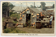 Fisherman's Shanty Cape Cod Mass. Massachusetts MA Unposted Vintage Postcard picture