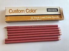 DIXON Vintage Custom Color Pencils 7 Pink 134-18 Sharpened Thick Lead picture
