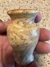 Vintage OZARK SKAG Pottery U.S.A. Miniature Collectible Swirl Pattern Vase picture