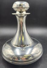 Vintage Kirk Stieff Pewter Ship Captains Decanter 230 MCM Silver Brandy Whiskey  picture