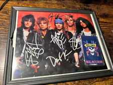 Guns N Roses Band signed  Framed photo reprint with crew Laminate Pass picture