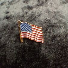 High Quality American Waving Flag Lapel Hat Pin Tie Tack Made In USA Scranton PA picture