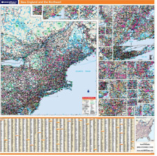 PROSERIES WALL MAP: NEW ENGLAND (R) picture