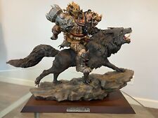 Sideshow Warcraft Blackhand Riding Wolf Standard Statue Dam Toys (std version) picture