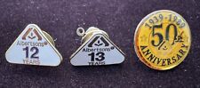 Albertsons Pin- 12 Years, 13 Years, 50th Anniversary Set Of 3 picture
