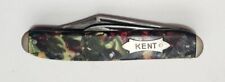 Antique Kent, NY, Double Blade Pocket Knife Marbleized Celluloid Handle picture