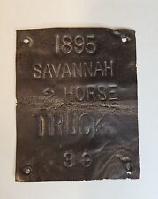 Antique Buggy Tag Savannah, GA dated 1895 found in downtown Savannah picture