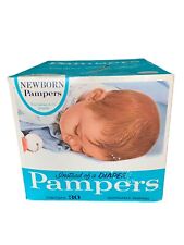 VTG 1960s Original Pampers Newborn Diapers 30 Pk RARE New Sealed 60s Pin Prop picture