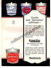 1929 Ice Cream - Dickson's, Peters, Palms Original color 2 page ad  - Very Rare picture
