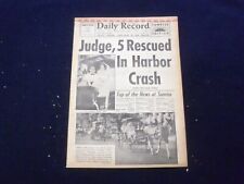 1958 JULY 14 BOSTON DAILY RECORD NEWSPAPER - 5 RESCUED IN HARBOR CRASH - NP 6355 picture